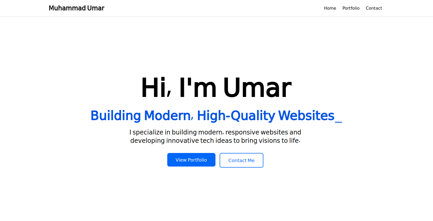 Portfolio website